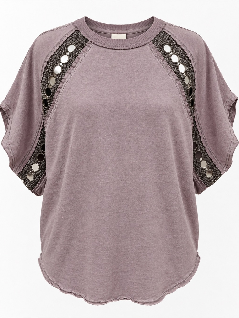 Free People Rough Around the Edges Top - Small-Oversized -Boho Crochet